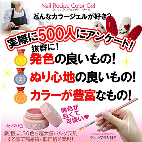 Nailrecipe ネイル作り方 ジェルネイル ジェルネイル一揃い 恋びと彩ジェル ネイル 30色セット 可愛くて発色べら棒 貢物 Gift Alstoncompany Com