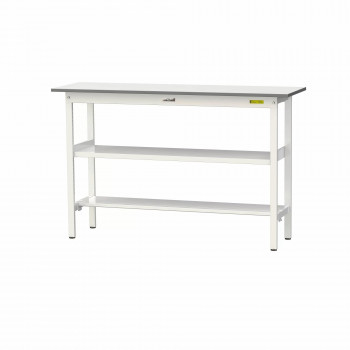 \今だけ!エントリーでポイント5倍!/ 山金工業(YamaTec) SUPH-1545TF-WW ワークテーブル150シリーズ 固定式 中間棚付 (H950mm) 1500×450mm (半面棚板付)【送料無料】|LifeUp