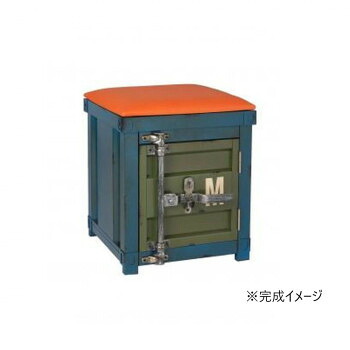 ＼今だけ！エントリーで尖んがり5倍／室内装飾雑貨 コンテナチェアー KQS-001【貨物輸送無料】