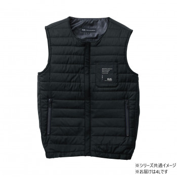 桑和 8234-06 防寒ベスト 4Lサイズ ブラック(4) G.G.【送料無料】