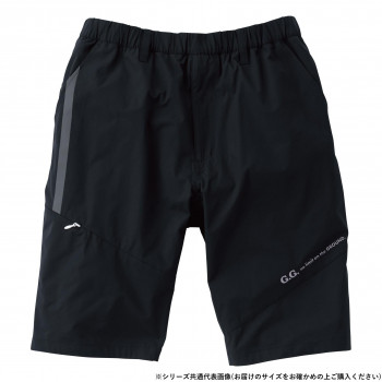 桑和 7308-07 ハーフパンツ Sサイズ ブラック(4)【送料無料】