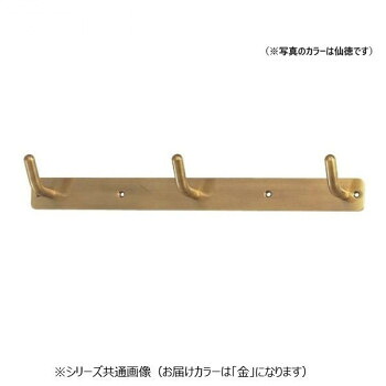 シロクマ 三連丸棒フック 金 CB-15【送料無料】