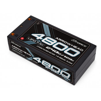 G-FORCE Arrow Head LiPo バッテリー 7.4V 4800mAh 120C/240C GFG017【送料無料】