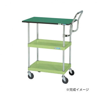 ＼今だけ！エントリーで尖んがり5倍！／ サカエ CSパール手押し車中量 天板付 御機嫌手合い受け取り人 緑であること CSP-7582TEHT【貨物輸送無料】