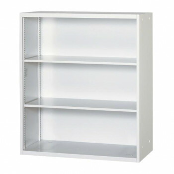壁面収納家具/D:450・ホワイトタイプ オープン H1050 棚板2枚付 ALPSホワイト色 COM-UAO-W11【送料無料】