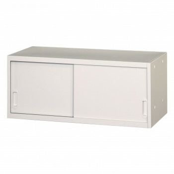壁面収納家具/D:450・ホワイトタイプ 上置専用引違戸/ラッチ仕様 H380 棚板なし・錠なし ALPSホワイト色 COM-UASR-W4A【送料無料】