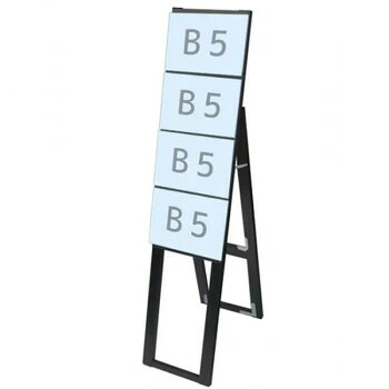 ＼今だけ！エントリーでポイント5倍！／ TOKISEI 常磐精工 ブラックカードケーススタンド看板 B5横4片面ハイ BCCSK-B5Y4KH【送料無料】｜LifeUp 17,689円