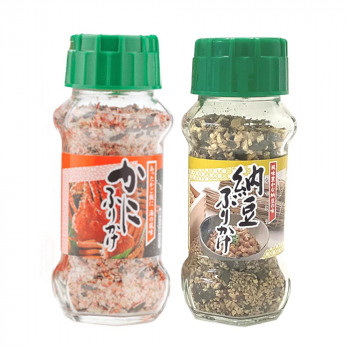 ＼今だけ！エントリーでポイント5倍！／ みなり かにふりかけ 85g・納豆ふりかけ 85g　各15個セット【送料無料】｜LifeUp