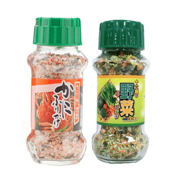 ＼今だけ！エントリーでポイント5倍！／ みなり かにふりかけ 85g・十六種の野菜ふりかけ 90g　各15個セット【送料無料】｜LifeUp
