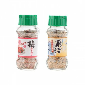 \今だけ!エントリーでポイント5倍!/ みなり 梅ふりかけ 85g・あごふりかけ 80g 各15個セット【送料無料】|LifeUp