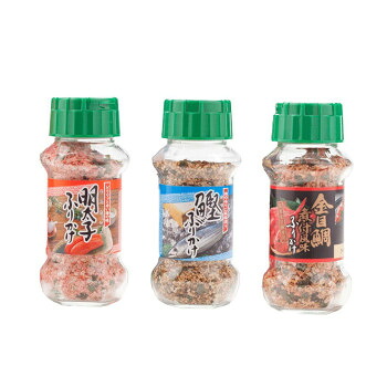 ＼今だけ！エントリーでポイント5倍！／ みなり 明太子ふりかけ 85g・鰹ふりかけ 80g・金目鯛煮付風味ふりかけ 80g　各10個セット【送料無料】｜LifeUp
