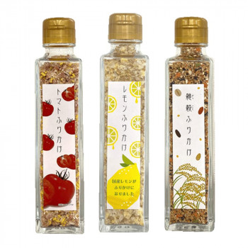 ＼今だけ！エントリーでポイント5倍！／ みなり (角瓶)トマトふりかけ60g・レモンふりかけ50g・雑穀ふりかけ70g　各10個セット【送料無料】｜LifeUp