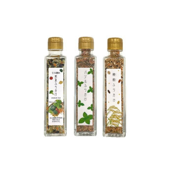\今だけ!エントリーでポイント5倍!/ みなり (角瓶)十六種の野菜ふりかけ60g・バジルふりかけ60g・雑穀ふりかけ70g 各10個セット【送料無料】|LifeUp