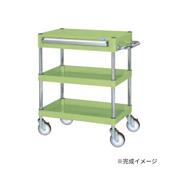 ＼今だけ！エントリーで尖んがり5倍！／ サカエ CSパール手押し車中量印字機 抽き出し付 緑であること CSP-6072ANU【貨物輸送無料】