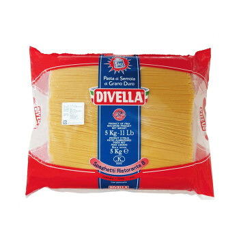＼今だけ！エントリーでポイント5倍！／ DIVELLA ディヴェッラ パスタ ♯08 スパゲッティ・リストランテ 5kg&times;3個 606-163【送料無料】｜LifeUp