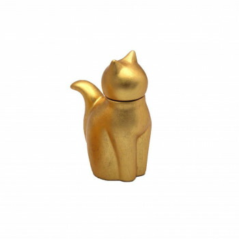 ＼今だけ！エントリーで尖んがり5倍／金箔猫 醤油差し L AR0604536【貨物輸送無料】
