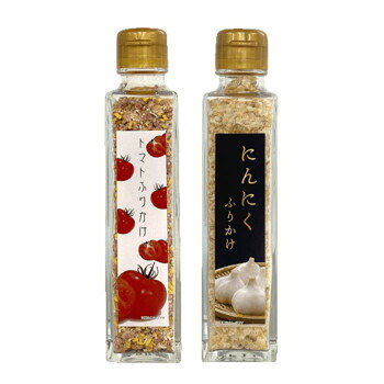 \今だけ!エントリーでポイント5倍!/ みなり (角瓶)トマトふりかけ60g・にんにくふりかけ40g 各15個セット【送料無料】|LifeUp