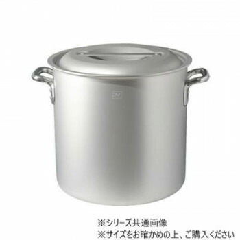 ＼今だけ！エントリーで尖んがり5倍／IH相応うアルマイト工業軽銀寸胴鍋(目盛付) 38珊 AZIALZND038【貨物輸送無料】