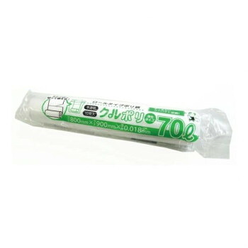 ＼今だけ！エントリーでポイント5倍！／ ロールタイプポリ袋　クルポリ　70L CKR-70 半透明 10枚&times;50冊【送料無料】｜LifeUp