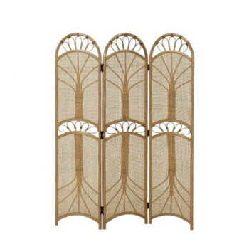 今枝商店　Romantic Rattan　籐スクリーン 3連(3パネル)　B423【送料無料】
