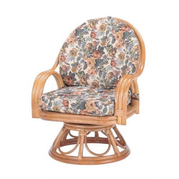 今枝商店 Romantic Rattan 籐回転座椅子 ミドルハイタイプ S583【送料無料】