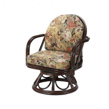 今枝商店 Romantic Rattan 籐回転座椅子 ハイタイプ S777B【送料無料】