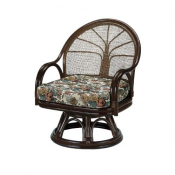 今枝商店　Romantic Rattan　籐ワイド回転座椅子　ハイタイプ　S3005B【送料無料】