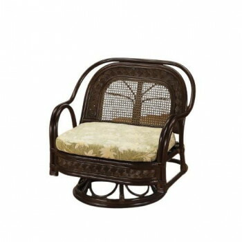 今枝商店　Romantic Rattan　籐ワイドラウンドチェア　回転座椅子　Y502B【送料無料】