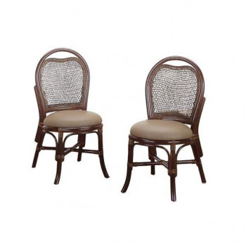 今枝商店　Romantic Rattan　籐ダイニングチェアー2脚組　Z808【送料無料】