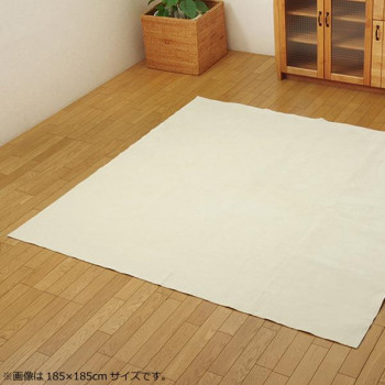 ラグ カーペット 『イーズ』 約220×320cm ホットカーペット対応 アイボリー 1280050141003【送料無料】