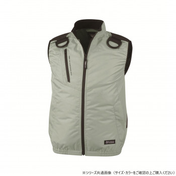 ジーベック(XEBEC) XE98104 空調服遮熱ハーネスベスト モスグリーン 4L【送料無料】