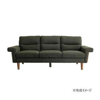 東馬(TOHMA) BAL(バル) 3Pソファ モスグリーン 54031830【送料無料】