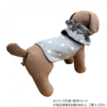 遠赤技研 ペット用 セット割ケア テラペットウェア + ネックウォーマー Mサイズ ドット柄【送料無料】