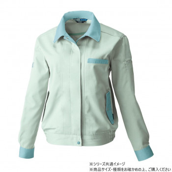 桑和 4224 レディース長袖ブルゾン LLサイズ モスグリーン(107)【送料無料】