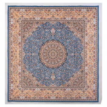 ＼今だけ！エントリーでポイント5倍！／ 転写プリント カーペット 同心柄 2畳用 200x200cm LOTUS200【送料無料】｜LifeUp