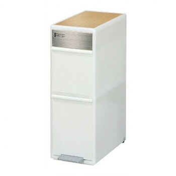 分別スイングステーションウッドトップ2段 BWP-11BS WT Wホワイト【送料無料】
