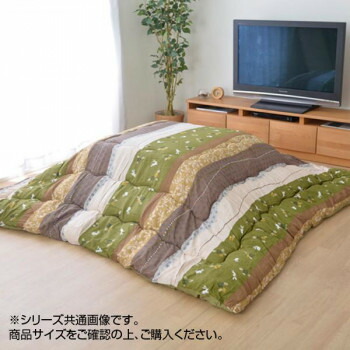 和柄 こたつ掛け布団 『こよみ』 グリーン 約205×315cm 5965069【送料無料】