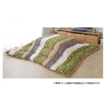 こたつ布団 正方形 単品 和柄 ウサギ柄 グリーン 約205×205cm 1160300120103【送料無料】