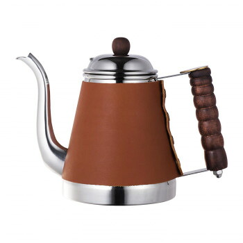 ＼今だけ！エントリーで尖んがり5倍／Kalita(カリタ) ウェーブポット なめし革 満静電容量1L 52074 【貨物輸送無料】