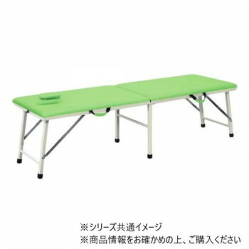 高田ベッド製作所 有孔フタ付粉体ムーブ (折りたたみ式ポータブルベッド) 幅50×長さ180×高さ60cm ライムグリーン TB-187【送料無料】
