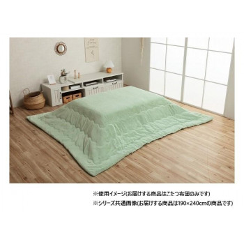 ＼今だけ！エントリーで尖んがり5倍／こたつ布団 矩形 無地調 約190×240糎 ピスタチオグリーン 6842819【貨物輸送無料】
