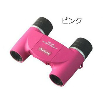 ミザール　ダハ型双眼鏡　6倍18mm　CB-101　ピンク【送料無料】