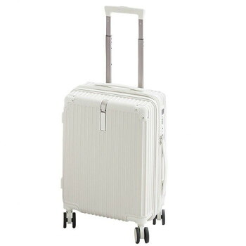 CICIBELLA(シシベラ)　多機能スーツケース　Mサイズ　(約70L/4～7泊)　アイボリーホワイト【送料無料】 9,976円