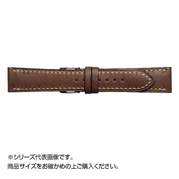 Emitta(エミッタ) 時計バンド ブッテーロ手縫い 20mm ブラウン (美錠:銀) EBH-B20【送料無料】 メール便対応商品