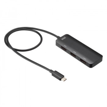 サンワサプライ USB Type C-HDMI変換アダプタ 3ポート/4K対応 AD-ALCMST3HD2【送料無料】