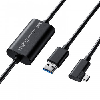 ＼今だけ！エントリーで尖んがり5倍／サンワサプライ USB3.2 A-TypeCロング有線テレビ 5m・VR頭顱書き割り相応う KB-USB-RLC305【貨物輸送無料】