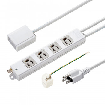 サンワサプライ 手元スイッチ付き抜け止めタップ 3P 4個口 5m TAP-5433MGN2-5【送料無料】