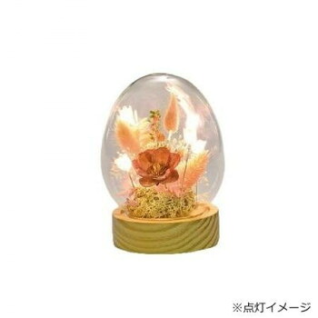 流光(りゅうこう)LEDフラワーアレンジドーム(たまご型) M ピンク 57q3008300002【送料無料】