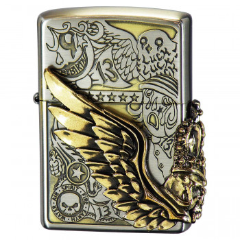 \今だけ!エントリーでポイント5倍!/ ZIPPO フォーチューンヘッド Ni&BSコンビネーション古美【送料無料】|LifeUp
