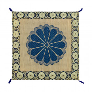 ＼今だけ！エントリーでポイント5倍！／ い草 御前座布団・御前全拝敷金襴菊 70cm&times;70cm MA001【送料無料】｜LifeUp